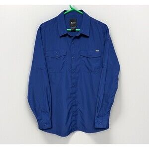 5.11 Tactical MEn's Shirt Large Blue Vented Pockets Police Outdoor Concealed